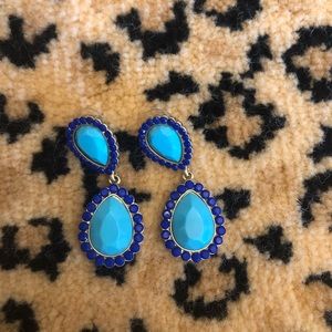 Turquoise and blue earrings